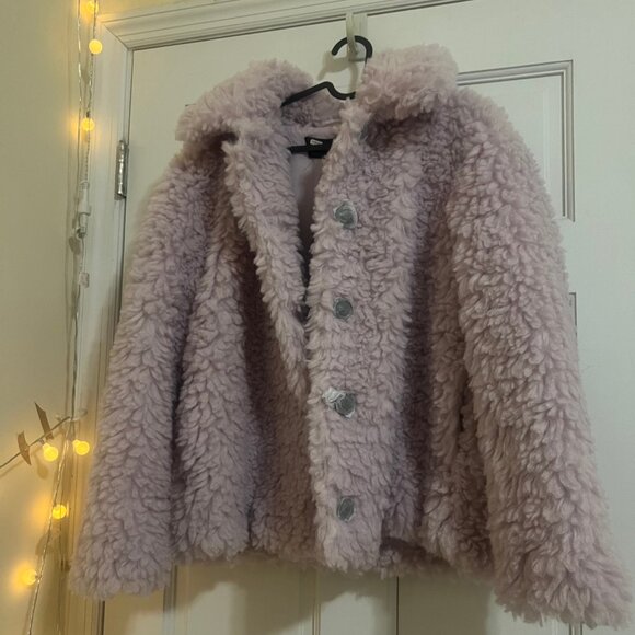 NWT Vero Moda Elvira Teddy Jacket in Lavender Pastel Purple - Picture 9 of 16